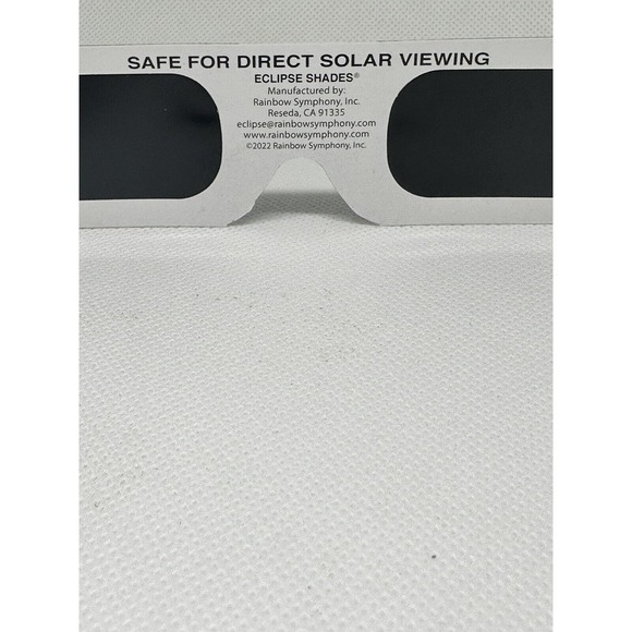 2 Sets REAL Rainbow Symphony Solar Eclipse Viewing Glasses ISO CE Made In USA - Picture 9 of 12